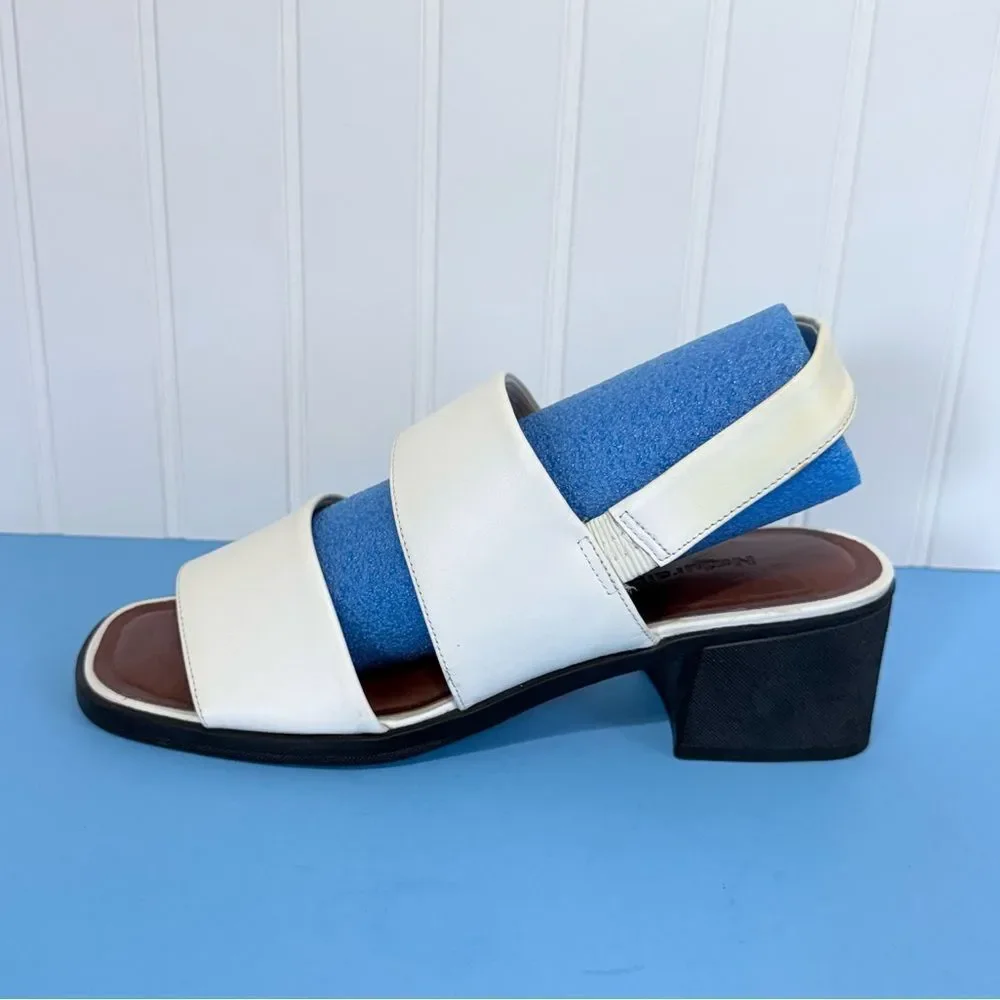 Naturalizer Black and White Sandals with Straps Size 9